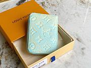 Louis Vuitton LV Coin Purse Wallet Blue Size 11 x 8.5 x 2 cm - 2
