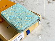 Louis Vuitton LV Coin Purse Wallet Blue Size 11 x 8.5 x 2 cm - 5