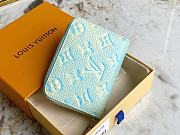 Louis Vuitton LV Coin Purse Wallet Blue Size 11 x 8.5 x 2 cm - 6