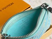 Louis Vuitton LV Key Case Wallet Blue Size 13.5 x 7 x 1.5 cm - 6