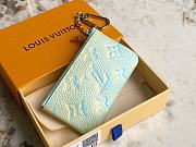 Louis Vuitton LV Key Case Wallet Blue Size 13.5 x 7 x 1.5 cm - 2