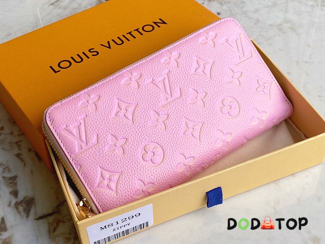 Louis Vuitton LV Zipper Wallet Pink Size 19.5 x 10.5 x 2.5 cm - 1