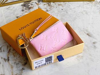 Louis Vuitton LV Key Case Wallet Pink Size 13.5 x 7 x 1.5 cm