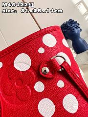 Louis Vuitton LV Neverfull Medium Handbag M46422 Red Size 31 x 28 x 14 cm - 3