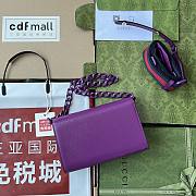 Gucci Horsebit 1955 Mini Bag Purple Size 20 x 12 x 5.5 cm - 5