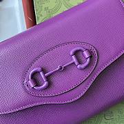 Gucci Horsebit 1955 Mini Bag Purple Size 20 x 12 x 5.5 cm - 6