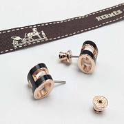 Hermes Pop H Earrings Jewelry Black - 3