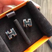 Hermes Pop H Earrings Jewelry Black - 2