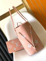 Louis Vuitton Neverfull MM Pink Size 31 x 28 x 14 cm - 2