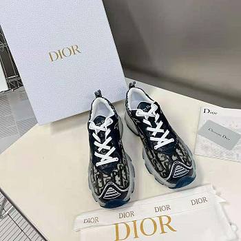 Dior Women Vibe Sneaker Deep Blue Dior Oblique 