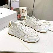 Dior Unisex One Sneaker White and Gold - 1