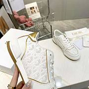 Dior Unisex One Sneaker White and Gold - 6