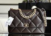 Chanel 19 Handbag Dark Brown Size 25 x 36 x 11 cm - 1
