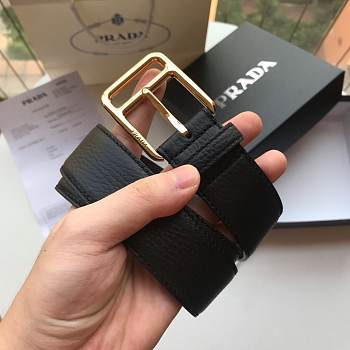 Prada belt 3.5 cm Black/Gold