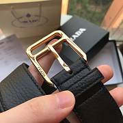 Prada belt 3.5 cm Black/Gold - 4