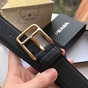 Prada belt 3.5 cm Black/Gold - 6