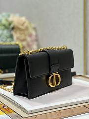 Dior 30 Montaigne Chain Handbag Black Size 21.5×12×6 cm - 6