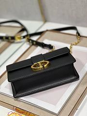Dior 30 Montaigne Chain Handbag Black Size 21.5×12×6 cm - 5