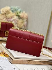 Dior 30 Montaigne Chain Handbag Red Size 21.5×12×6 cm - 5