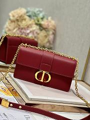 Dior 30 Montaigne Chain Handbag Red Size 21.5×12×6 cm - 4