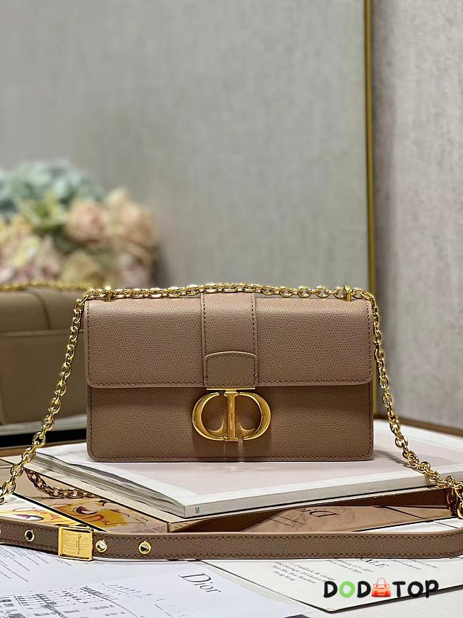 Dior 30 Montaigne Chain Handbag Nude Size 21.5×12×6 cm - 1