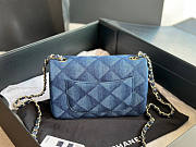 Chanel Flap Bag Denim Size 12 x 20 x 6 cm - 4