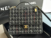 Chanel Tweed Backpack Black Size 31.5 x 31 x 9 cm - 1