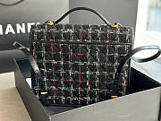 Chanel Tweed Backpack Black Size 31.5 x 31 x 9 cm - 5