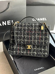 Chanel Tweed Backpack Black Size 31.5 x 31 x 9 cm - 2