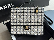 Chanel Tweed Backpack White Size 31.5 x 31 x 9 cm - 1