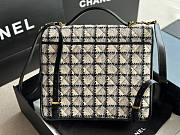 Chanel Tweed Backpack White Size 31.5 x 31 x 9 cm - 5