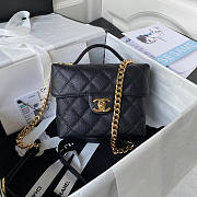 Chanel Small Vanity Case Black Size 17.5 x 14.5 x 7.5 cm - 1