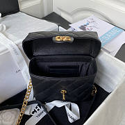 Chanel Small Vanity Case Black Size 17.5 x 14.5 x 7.5 cm - 6