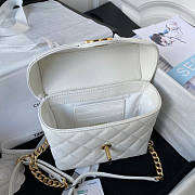 Chanel Small Vanity Case White Size 17.5 x 14.5 x 7.5 cm - 6