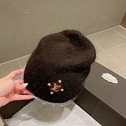Louis Vuitton Wool Hat Black/White/Brown - 2