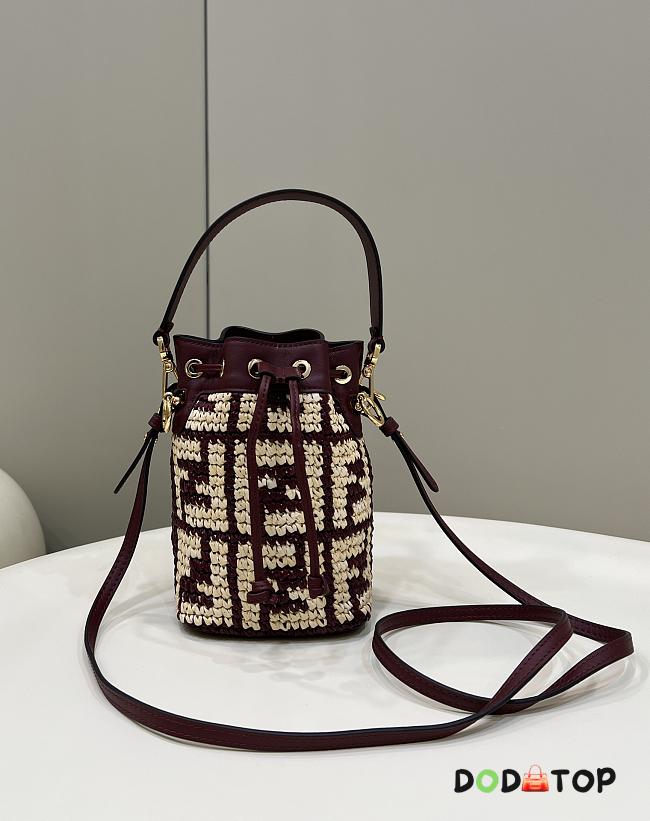 Fendi Mon Tresor Mini Bucket Bag Size 18 × 12 × 10 cm - 1