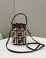 Fendi Mon Tresor Mini Bucket Bag Size 18 × 12 × 10 cm - 1