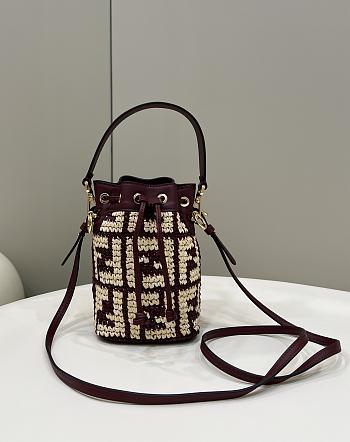 Fendi Mon Tresor Mini Bucket Bag Size 18 × 12 × 10 cm