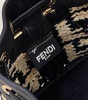Fendi Mon Tresor Mini Bucket Bag Black Size 18 × 12 × 10 cm - 3