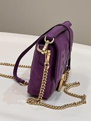 Fendi Flap Crossbody Handbag Purple Size 18 x 4 x 11 cm - 6