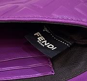 Fendi Flap Crossbody Handbag Purple Size 18 x 4 x 11 cm - 3