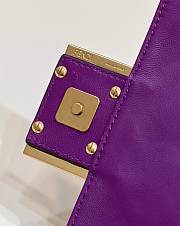 Fendi Flap Crossbody Handbag Purple Size 18 x 4 x 11 cm - 2