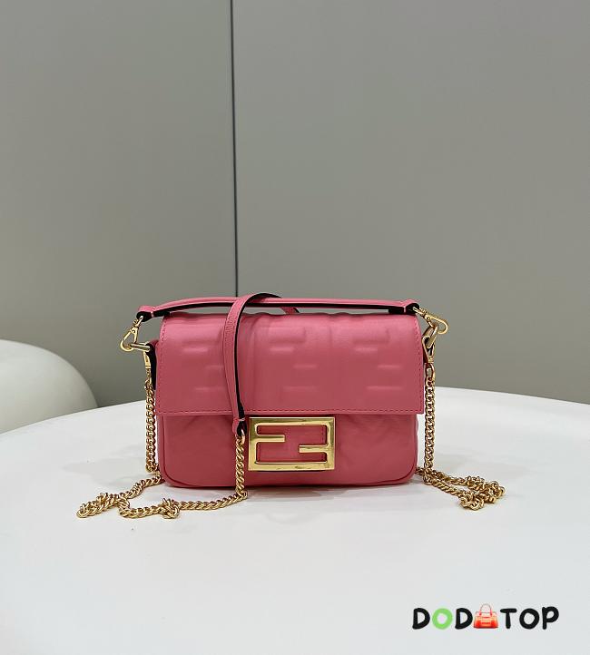 Fendi Flap Crossbody Handbag Pink Size 18 x 4 x 11 cm - 1