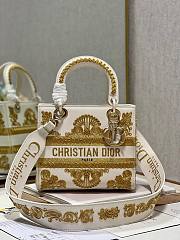 Dior Lady Medium Ornamental Cornely-Effect Embroidery Gold Size 24 x 20 x 11 cm - 1