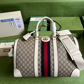 Gucci Jumbo GG Large Duffle Bag 696039 White Size 52 x 30 x 29 cm