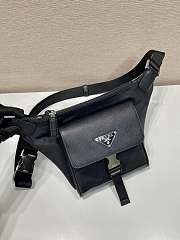Prada Saffiano Leather Men's Shoulder Bag Size 16 x 20 x 2.5 cm - 3