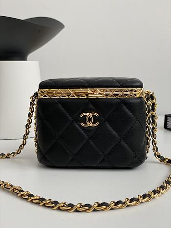 Chanel Vanity Lock Black Size 11 x 9 x 7.5 cm