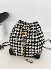 Chanel Wool Classic Black and White Backpack Size 19 x 13 x 9 cm - 1