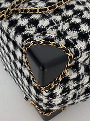 Chanel Wool Classic Black and White Backpack Size 19 x 13 x 9 cm - 2