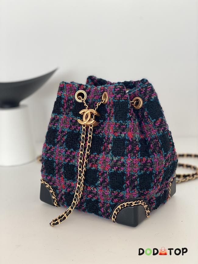 Chanel Purple Tweed Backpack Size 19 x 13 x 9 cm - 1